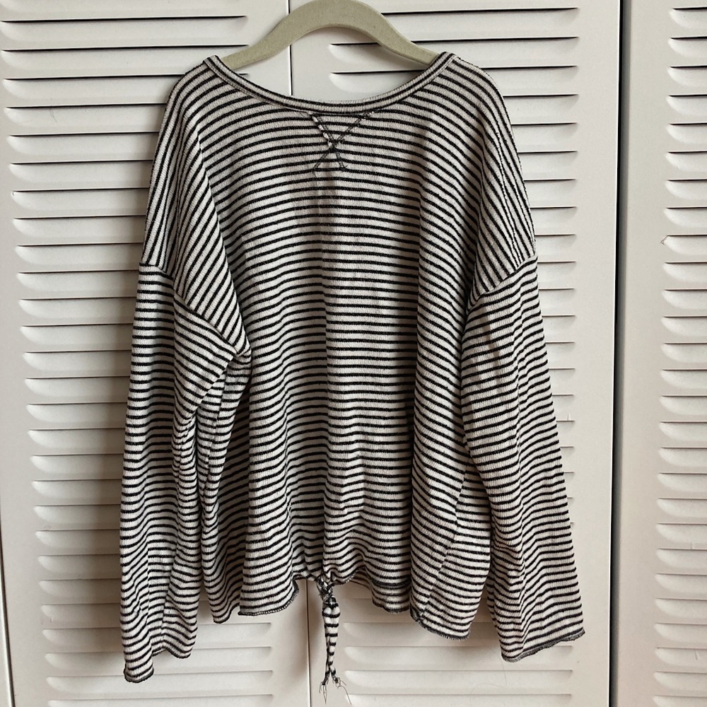 Zara striped sweater/cover up